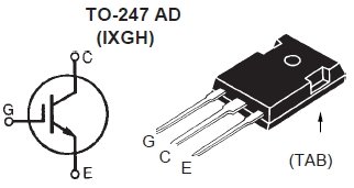 IXGH120N30C3, IGBT-транзистор, 300 В, 120 А, частота коммутации 50...150 кГц
